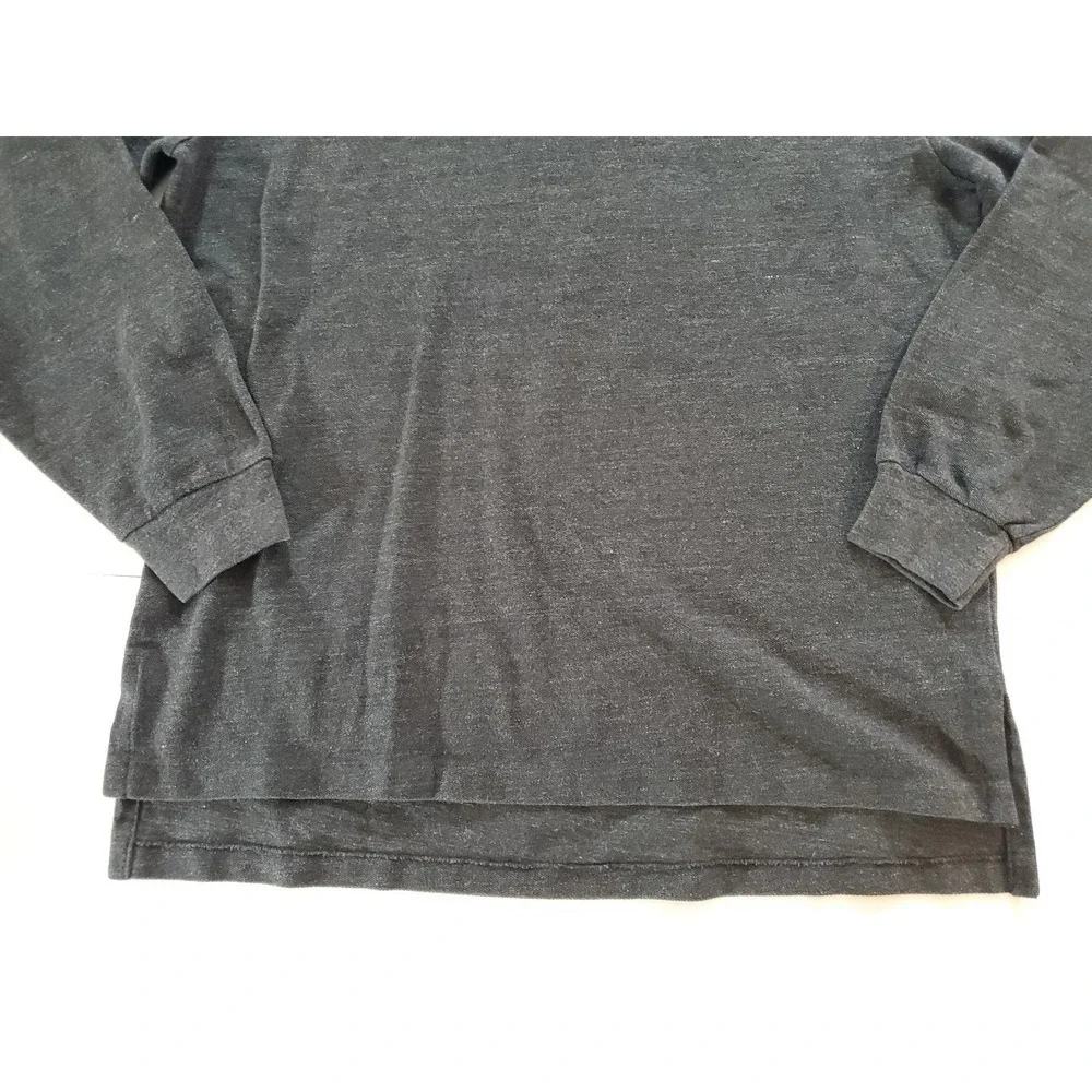 Ralph Lauren Polo Shirt Mens L‎ Dark Gray Pony Casual Long Sleeve